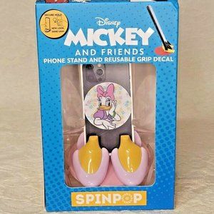 Spinpop Daisy Duck Disney Phone Stand Reusable Cell Grip Decal Feet Pink New